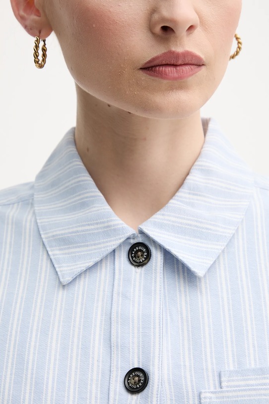 Хлопковая рубашка Barbour June LOS0070BL23 голубой