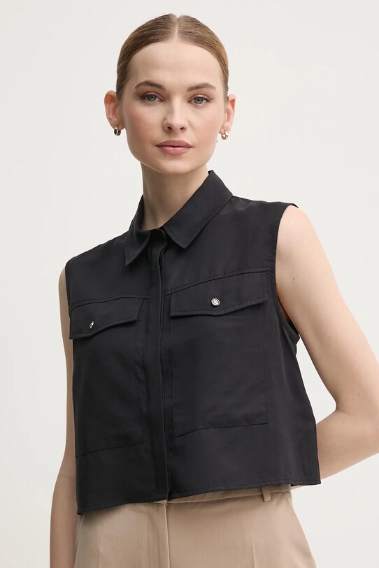 Gaudi camicia semplice nero 511BD45014