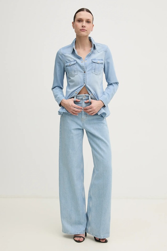Gaudi camicia di jeans 511BD46004 blu SS25
