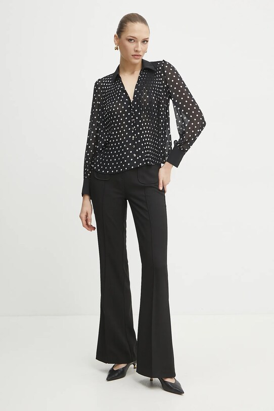 Morgan camicia CPOIS CPOIS nero SS25