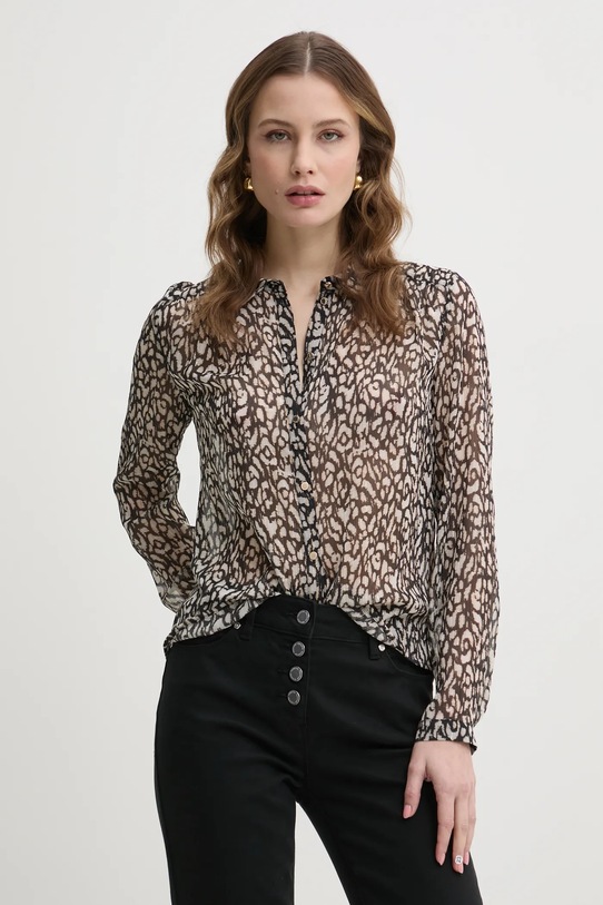 Πουκάμισο Morgan CARRY.F κανονικό καφέ CARRY.F