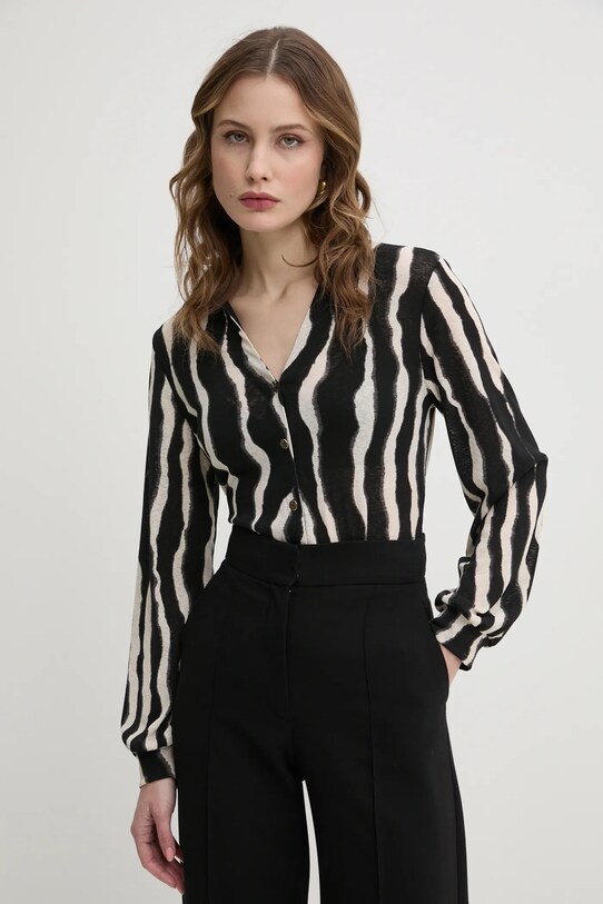 Košile Morgan TRIBO regular černá TRIBO