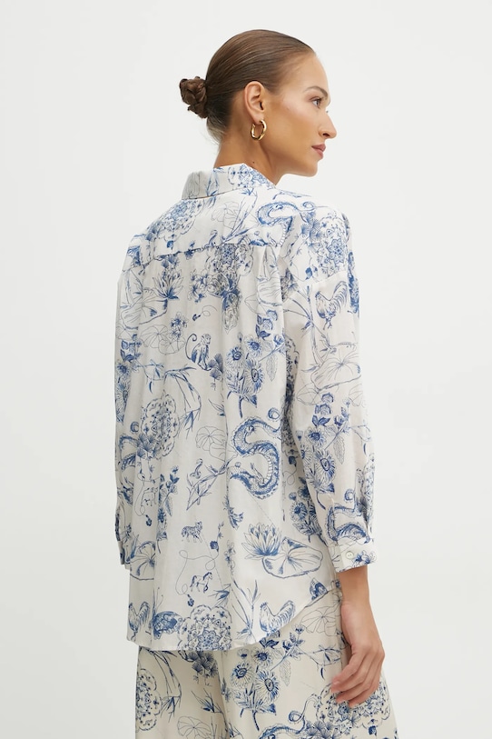 Îmbrăcăminte Fracomina cămașă din bumbac FJ25ST6002W621N4 bej