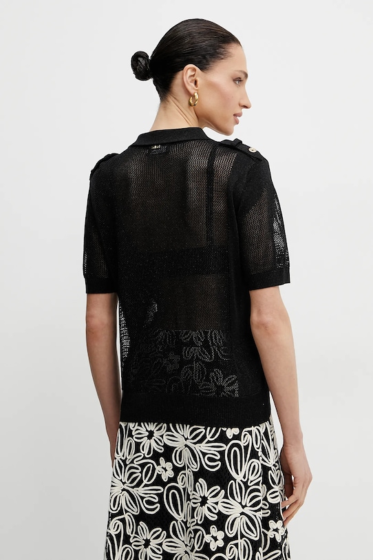 Ρούχα Πόλο Fracomina FS25ST7001K51401 μαύρο