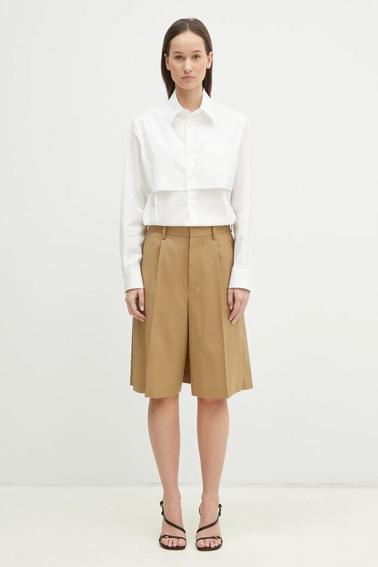 Памучна риза Undercover Shirt UP1E1403 бял