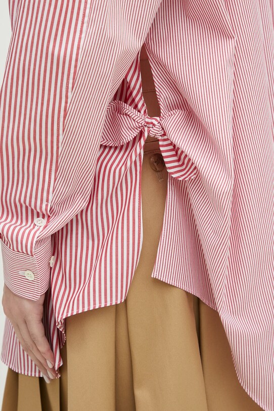 Undercover koszula bawełniana Shirt czerwony UP1E1405