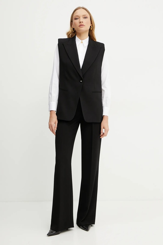 Bavlněná košile Elisabetta Franchi CA11752E2 bílá SS25