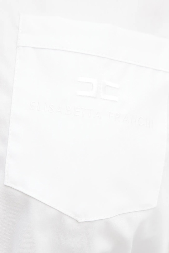 Bavlněná košile Elisabetta Franchi CA11752E2 bílá