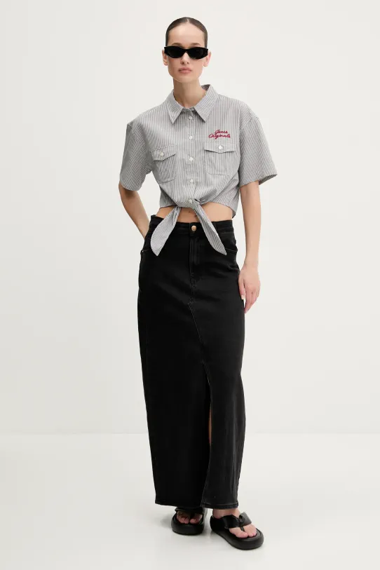 Guess Originals koszula bawełniana W5GH0M.WH7Q1 szary SS25