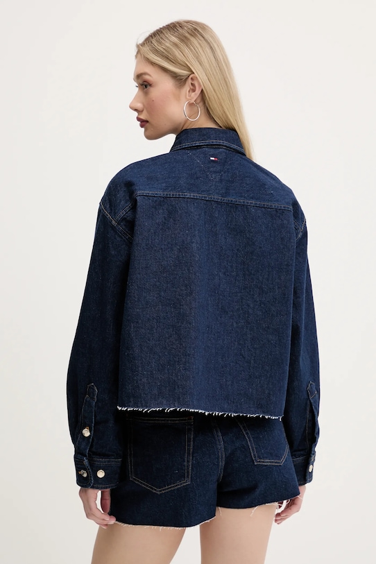 Odzież Tommy Jeans kurtka jeansowa DW0DW20567 granatowy