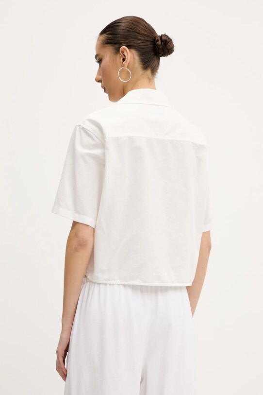 Ruházat Tommy Jeans lenvászon ing DW0DW20286 fehér