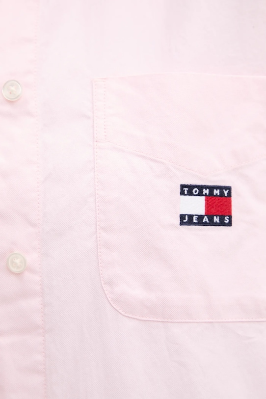 Tommy Jeans koszula bawełniana DW0DW20289 różowy