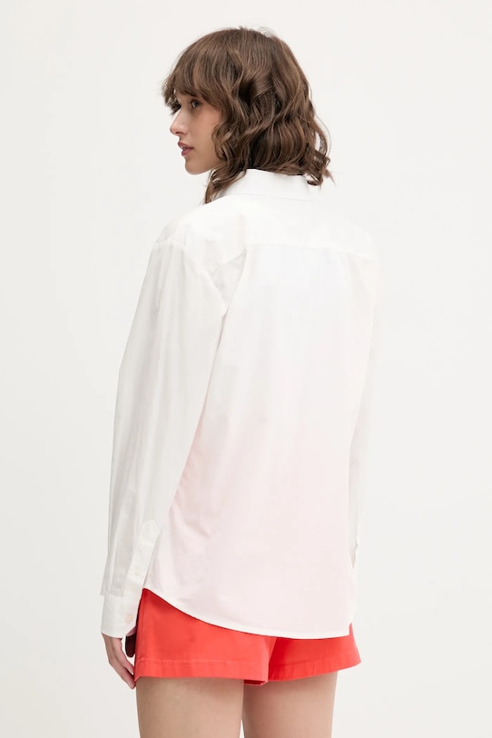 Ruházat Tommy Jeans pamut ing DW0DW20290 fehér