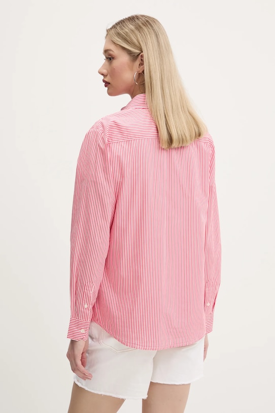 Odzież Tommy Jeans koszula bawełniana DW0DW20290 różowy