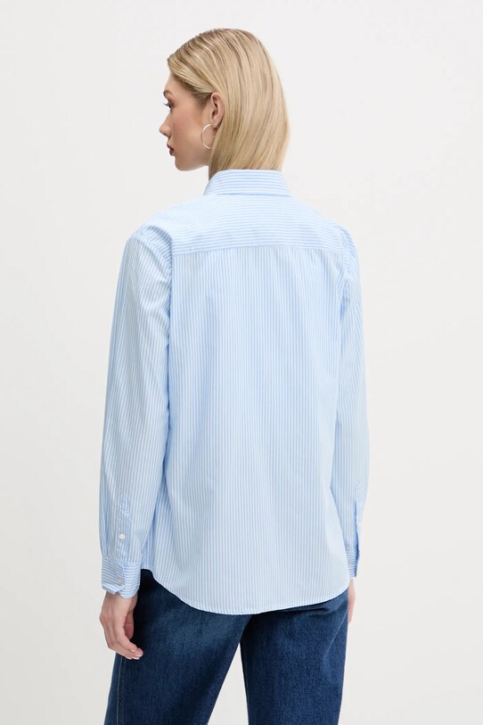 Odzież Tommy Jeans koszula bawełniana DW0DW20290 niebieski