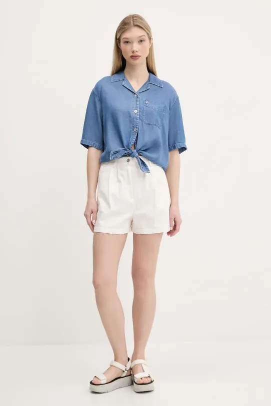 Košeľa Tommy Jeans DW0DW20603 modrá SS25