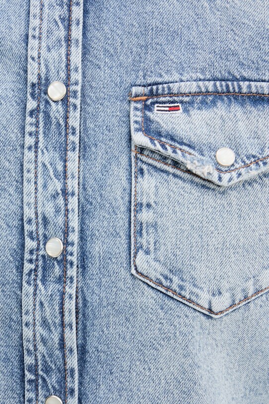 Rifľová košeľa Tommy Jeans DW0DW21416 modrá