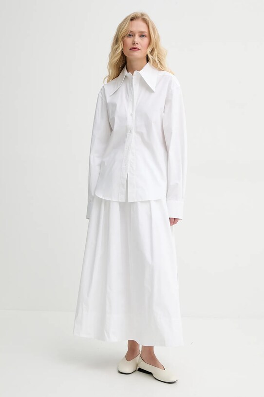 Бавовняна сорочка Herskind Dara 5558202 білий SS25