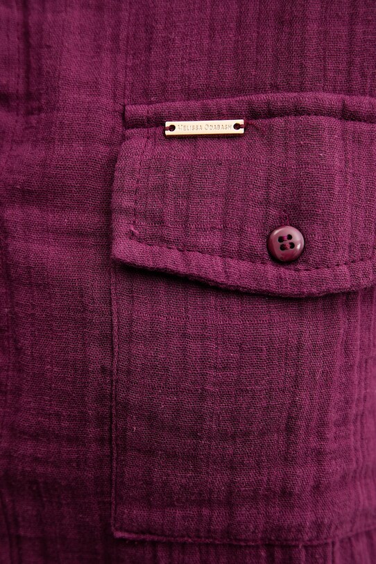 Melissa Odabash cămașă din bumbac MO.ELENA violet