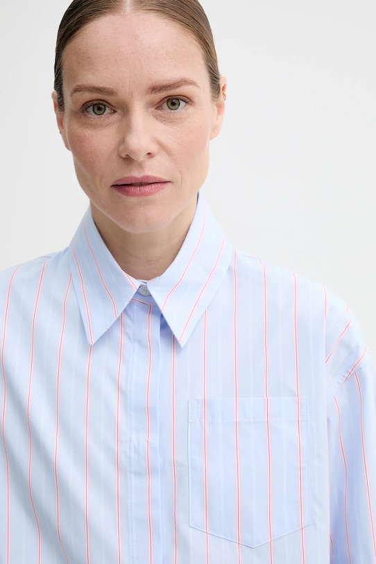 Won Hundred koszula bawełniana niebieski 3489.14268