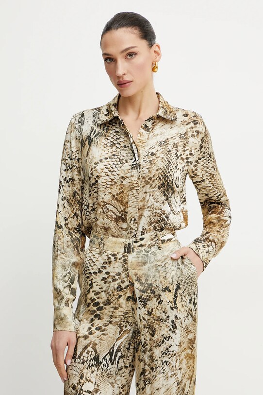 Košeľa Marciano Guess MELISSA zvieracia potlač béžová 5GGH32.7298A