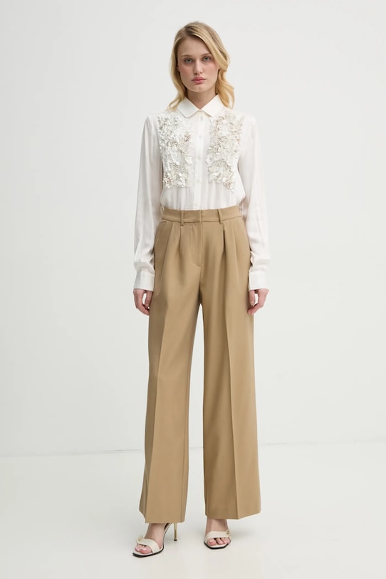 Πουκάμισο Bruuns Bazaar BBW4374 μπεζ SS25