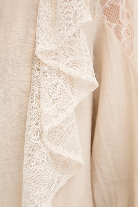 Bruuns Bazaar lenvászon ing BBW4380 bézs