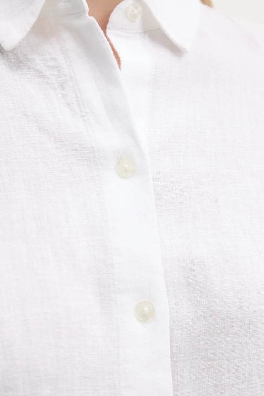 Lanena košulja Abercrombie & Fitch bijela KI140.5554.100