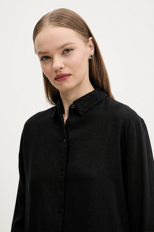 Abercrombie & Fitch koszula lniana czarny KI140.5554.900