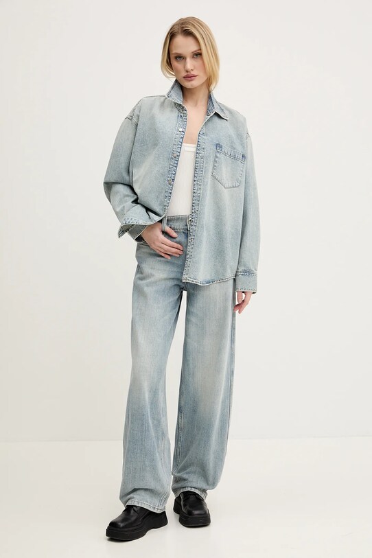 Miss Sixty camicia di jeans 6S1XJ49500 blu SS25