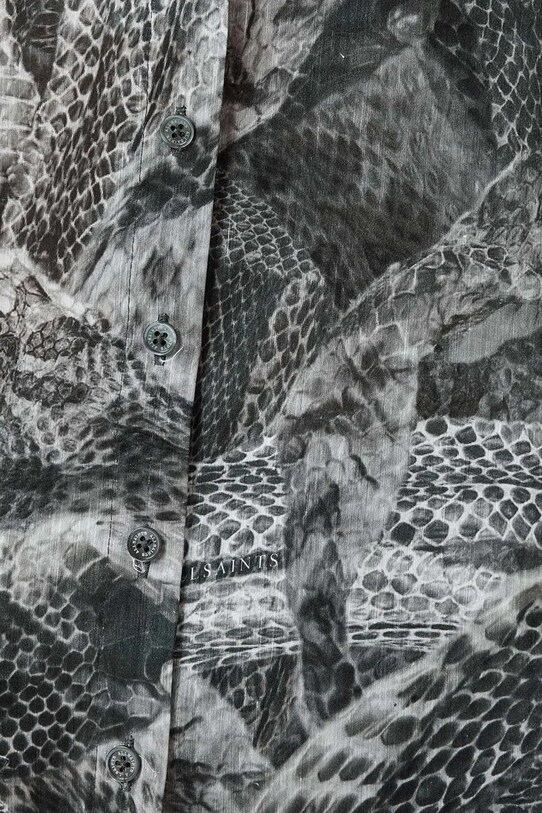 Oblečenie Košeľa s prímesou hodvábu AllSaints LEYLA W042PC sivá