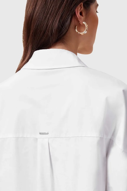 Îmbrăcăminte AllSaints camasa din bumbac TORIA W087PC alb