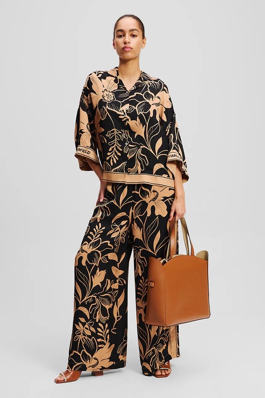 Košeľa Karl Lagerfeld oranžová A2W11037