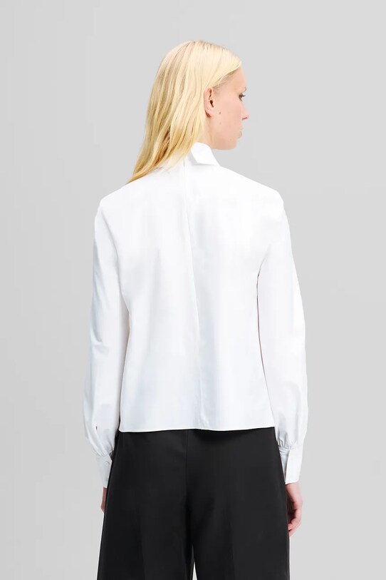 Karl Lagerfeld koszula bawełniana A2W11004 biały SS25