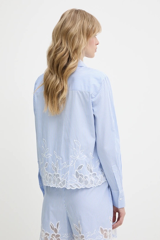 Ruházat Karl Lagerfeld pamut ing A2W11028 kék