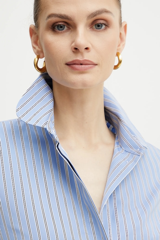 Patou camasa din bumbac albastru BL0390190