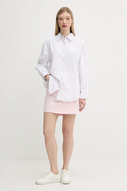 Vans koszula bawełniana VN000M9EWHT1 biały SS25