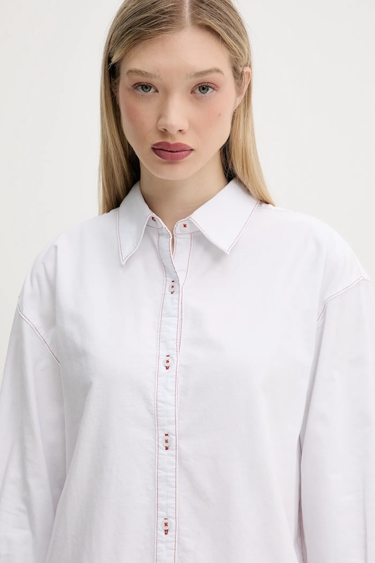 Bavlněná košile Vans bílá VN000M9EWHT1