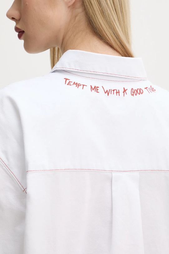 Bavlněná košile Vans VN000M9EWHT1 bílá