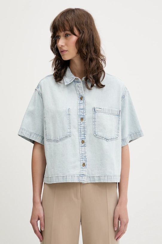 Guess Jeans farmering pamut kék W5GH0F.D5M83