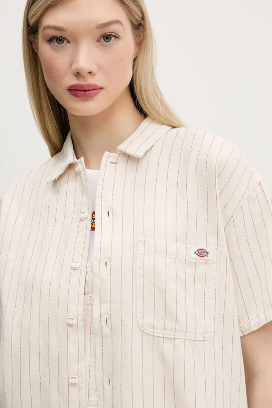 Dickies cămașă din bumbac bej DK0A4Z7UC481