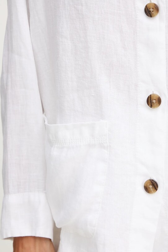 MAX&Co. koszula lniana biały 2516111035200