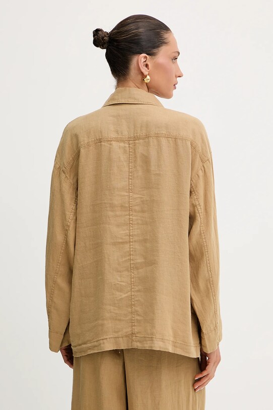 Одежда Льняная рубашка MAX&Co. 2516111035200 зелёный