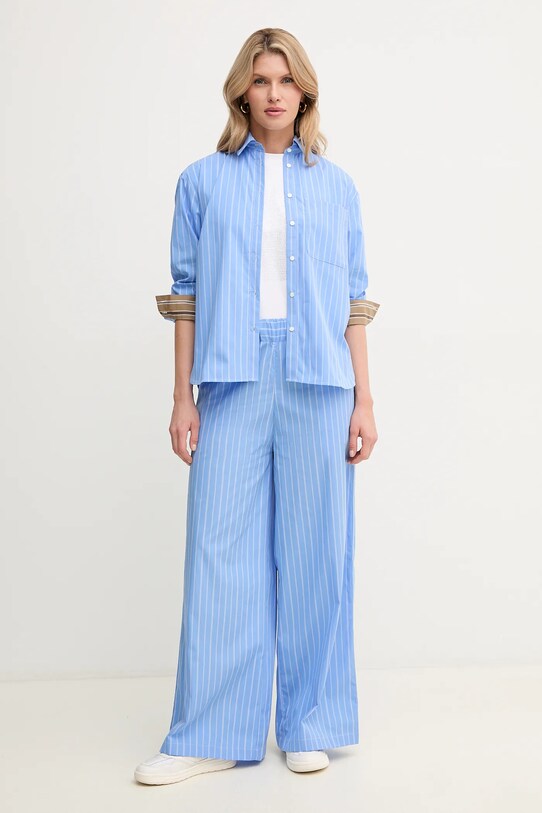 MAX&Co. koszula bawełniana 2516111054200 niebieski SS25
