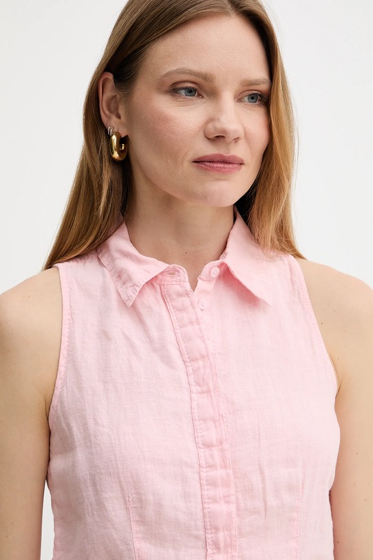 MAX&Co. cămașă de in roz 2516161025200