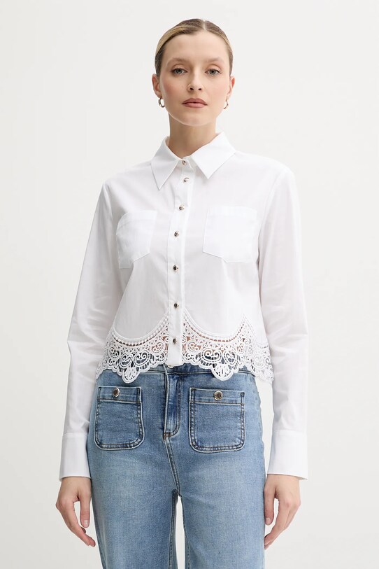 Košeľa Morgan CASBA jednofarebný biela CASBA