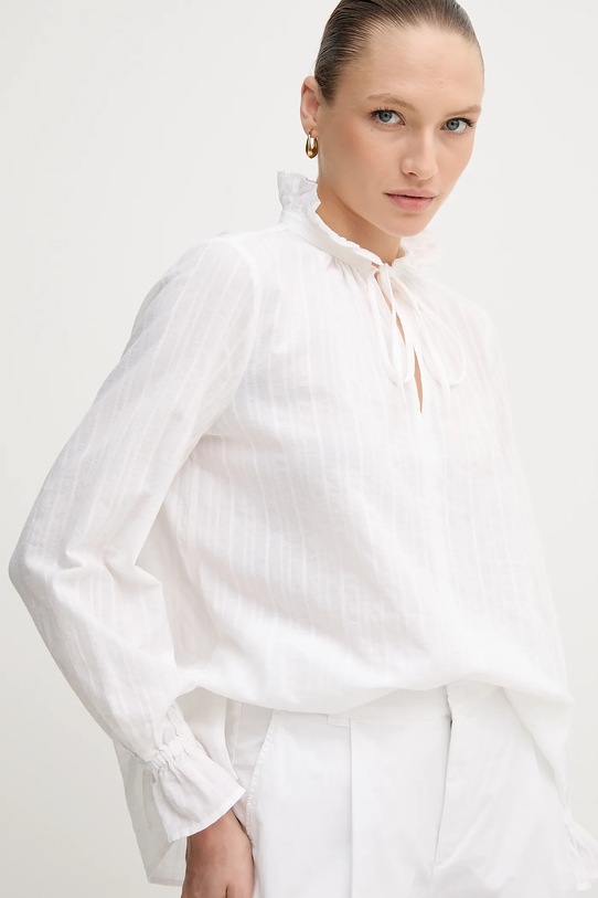 Marc Aurel bluză din bumbac alb 6300.1000.93431