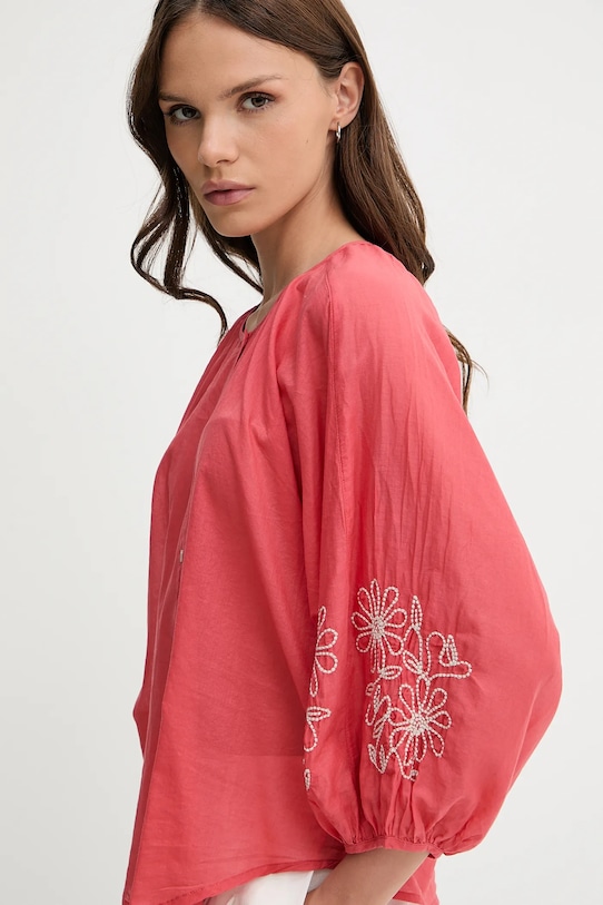 United Colors of Benetton koszula bawełniana różowy 5VZCDQ0BN