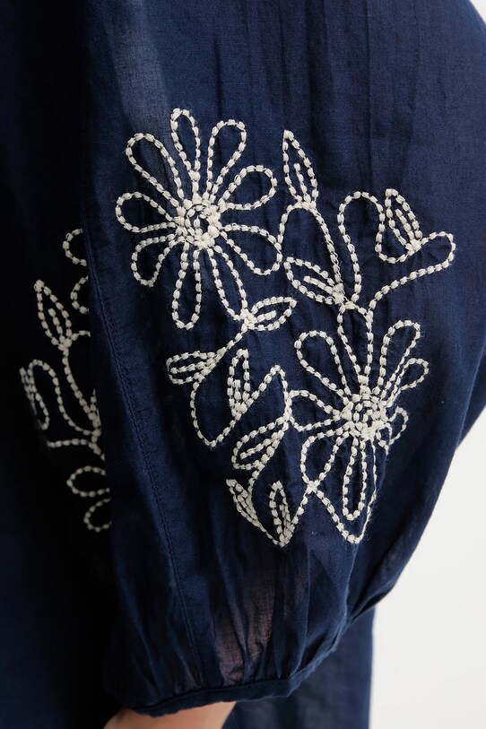 United Colors of Benetton cămașă din bumbac 5VZCDQ0BN bleumarin