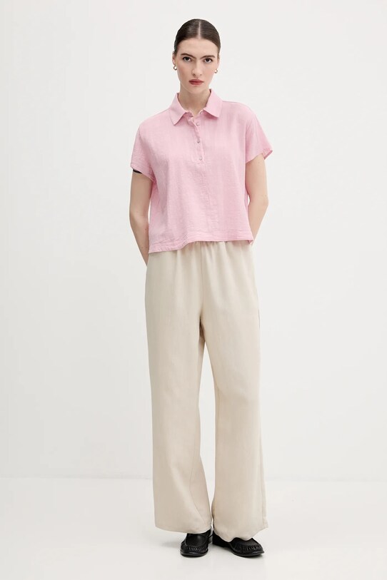 United Colors of Benetton felső 5ONVDQ0BQ rózsaszín SS25